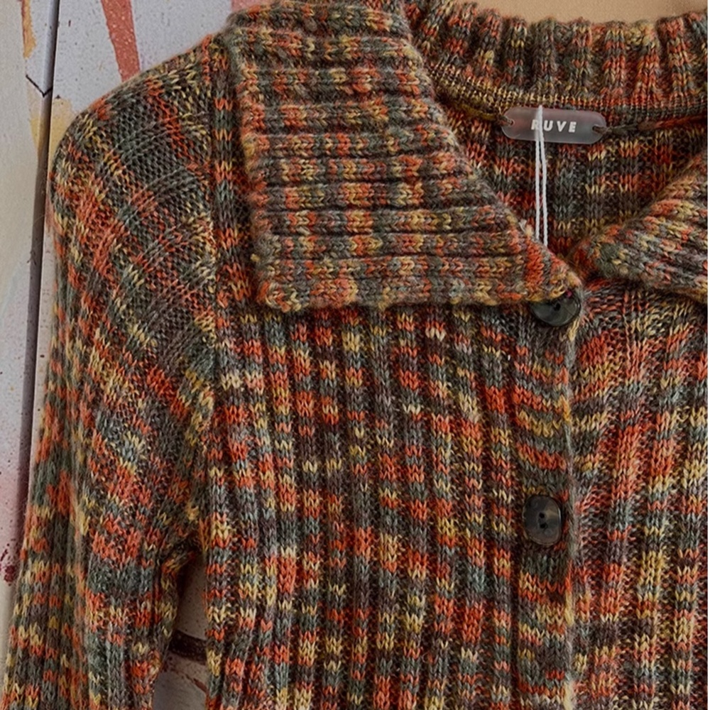NWT RUVE Vaona Knit Long Sleeves Top & Short Set Romer - Multi Color - Picture 11 of 11